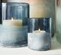 Montauk Frosted Handcrafted Glass Hurricane Candle Holder