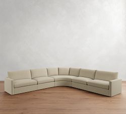 Westwood Slim Arm 5-Piece Curved Wedge Sectional (148")