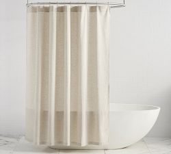 European Linen Cotton Shower Curtain