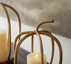Handcrafted Fallon Pumpkin Candle Holder