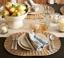 Larkin Stoneware Footed Serving Bowl