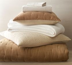 Washed Cotton Basket Weave Blanket