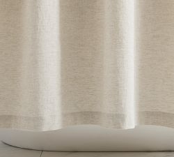 European Linen Cotton Shower Curtain