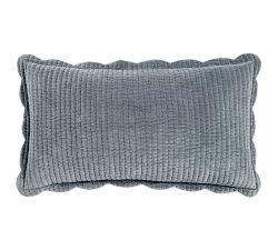 Velvet Scalloped Edge Reversible Quilted Sham