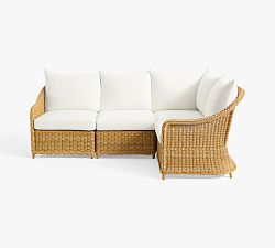 Westport Wicker 4-Piece Outdoor Sectional (93")