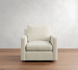 Cameron Modern Square Arm Swivel Chair