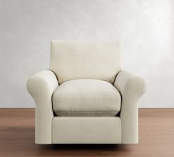 PB Comfort Modern Roll Arm Swivel Chair