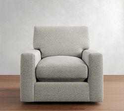 PB Comfort Modern Square Arm Swivel Chair