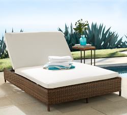 Torrey Wicker Outdoor Double Chaise Lounge