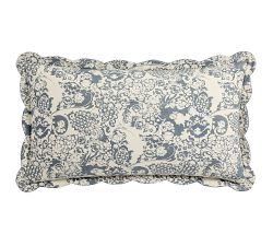 Velvet Scalloped Edge Reversible Quilted Sham