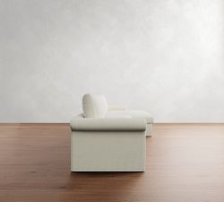 Westwood Roll Arm Slipcovered Chaise Sectional (134"&ndash;144")