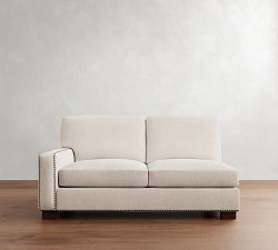 Build Your Own Turner Deep Seat Square Arm Sectional with Nailheads