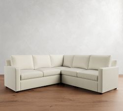 Cameron Modern Square Arm 3-Piece L-Shaped Sectional (99")