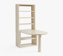 Cayman Peninsula Desk with Bookcase (36" x 66")