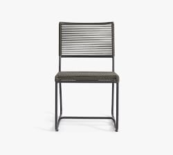 Noe Metal &amp; Rope Outdoor Dining Chair