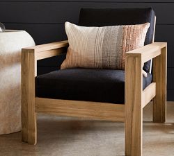 Ermine Outdoor Lumbar Pillow