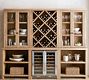Modern Farmhouse Wine Storage with Hutch (102")