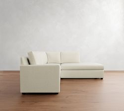 Cameron Modern Square Arm 3-Piece Bumper Sectional (99")