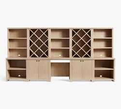 Pottery Barn Modern Farmhouse Wine Storage with Cabinets - Thumbnail 4
