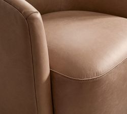 Preston Leather Swivel Chair