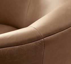 Preston Leather Swivel Chair