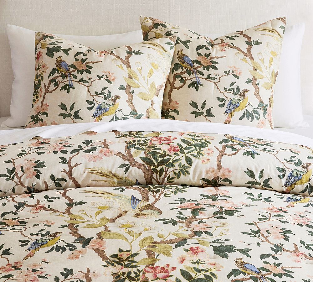 Nola Songbird Comforter - Ivory, Full/Queen