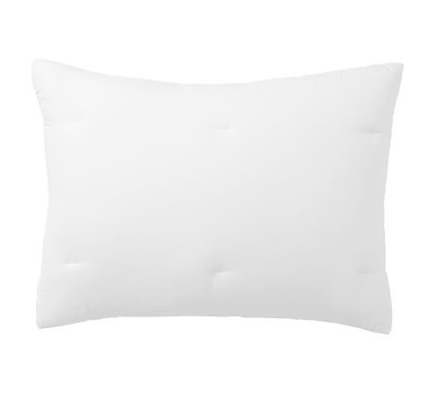 Dream Brushed Cotton Sateen Comforter Sham, White, Standard, Set of 2