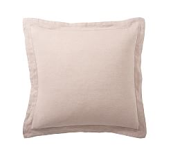 Open Box: Belgian Flax Linen Sham, Euro, Set of 3 - Smoky Quartz