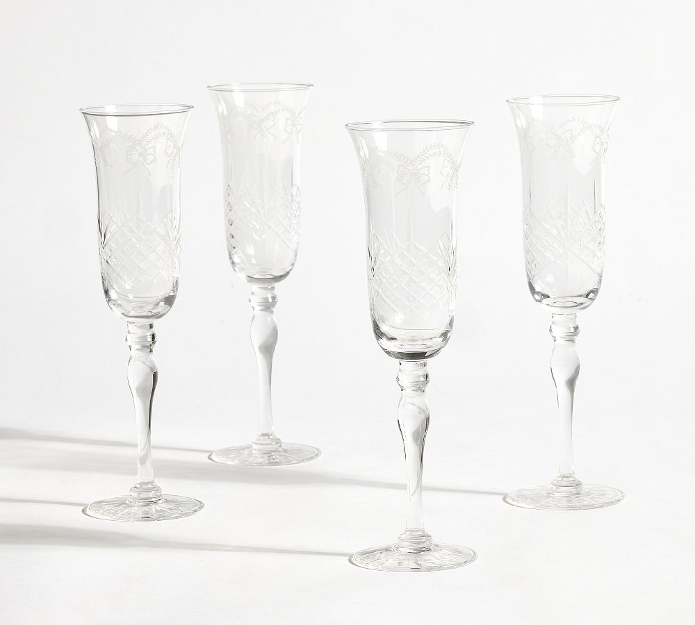 LoveShackFancy Champagne Flutes - Set of 4