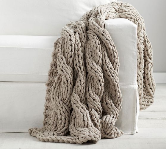 Pottery Barn Handknit Throw - Thumbnail 4