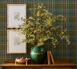 Green Plaid Wallpaper