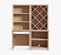 Pottery Barn Modern Farmhouse Wine Storage with Display Cabinet
