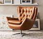 Wells Tufted Leather Swivel Chair