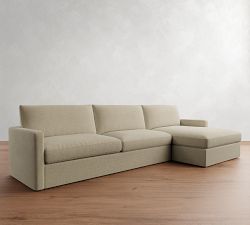 Westwood Slim Arm Chaise Sectional (131"&ndash;146")