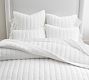 European Flax Linen Cotton Channel Stitch Quilt
