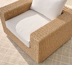 Kostas Wicker Swivel Outdoor Lounge Chair