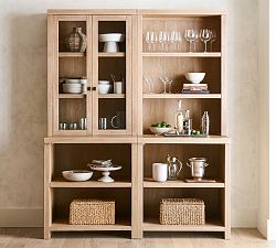 Modern Farmhouse 68&rdquo; Hutch with Shelf
