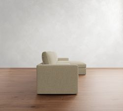 Westwood Slim Arm Chaise Sectional (131"&ndash;146")