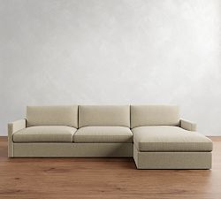 Westwood Slim Arm Chaise Sectional (131"&ndash;146")