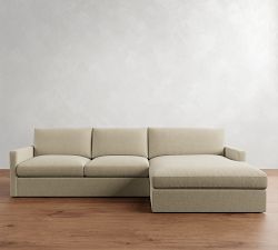 Westwood Slim Arm Chaise Sectional (131"&ndash;146")