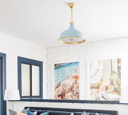 Jocelyn Metal Round Pendant (18")