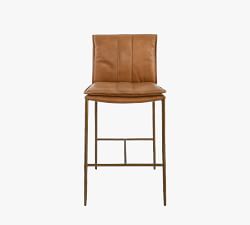 Eugina Leather Stool