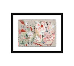 Red Expressionism Framed Print