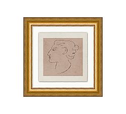 Bust in Profile Framed Print