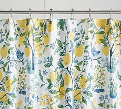 Capri Lemon Tree Organic Shower Curtain