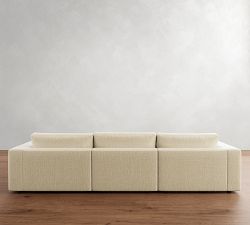 Carmel Square Arm Lounge Modular Chaise Sectional (113"&ndash;144")