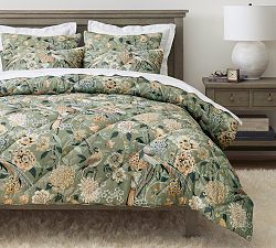Open Box: Blue Bloom Sateen Comforter, King/Cal. King