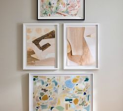 Pastel Color Abstract Framed Print