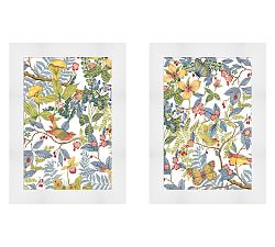 Garden Floral Diptych by The Artists Studio