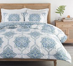Amie Medallion Reversible Cotton Comforter &amp; Shams
